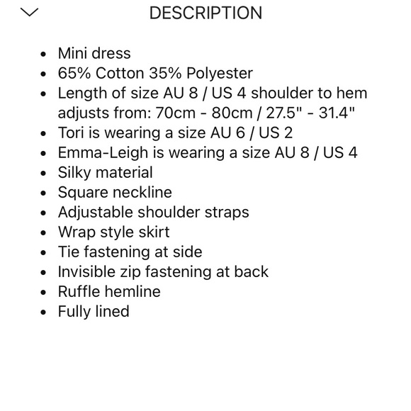 Princess Polly Cottage Hill Mini Dress Champagne NWT - Picture 3 of 4